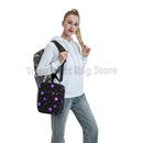 Axyaa Neon Purple Sun Moon Insulated Lunch Bag Cooler Thermal Tote for Work & Picnic
