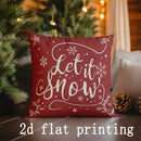 Axyaa Christmas Snowflake Holiday Pillows Pattern Cover for Sofa Bedroom Car