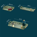 Axyaa Nordic Green Acrylic Tray for Tea Set & Jewelry Storage