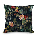 Axyaa Night Rose Linen Pillowcase - Decorative Floral Pillow Covers for Home Decor