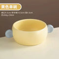 Axyaa Kids Ceramic Ears Bowl, Colorful Children's Tableware, Cute Rice Eating Bowl