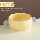 Axyaa Kids Ceramic Ears Bowl, Colorful Children's Tableware, Cute Rice Eating Bowl