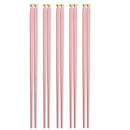 Axyaa Japanese Sushi Chopsticks Set Reusable Alloy Korean Tableware Pair.