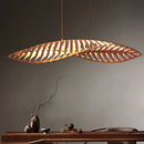 Axyaa Wabi Sabi Wood Fish Bone Pendant Chandelier Lighting for Home Decor