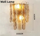 Axyaa Retro Amber Glass Pendant Light - Designer Living Room Chandelier