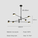 Axyaa Rotatable LED Ceiling Pendant Lamps for Modern Living Room, Bedroom, Kitchen & Office