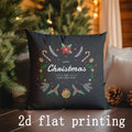 Axyaa Christmas Pillow Covers - Festive 2D Flat Printing Patterns for Sofa, Bedroom & Car