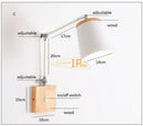 Nordic Wood Bedside Lamp with APP Control by Axyaa