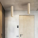 Axyaa Modern Yellow Travertine Stone Ceiling Lamp for Home Decor