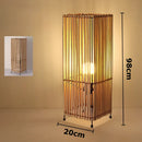 Axyaa Iron Rattan Floor Lamp: Modern Nordic Style LED Lights