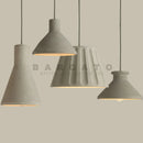 Axyaa Vintage Cement Chandeliers: Stylish LED Pendant Lights for Dining Room & Restaurant