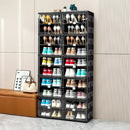Axyaa 10-Tier Foldable Shoe Rack Organizer, Large Collapsible Storage Cabinet