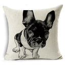 Axyaa Dog Yak Linen Cushion Cover - 45*45cm