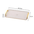 Axyaa Plastic Food Storage Tray Dessert Tea Trays Breakfast Bread Plates
