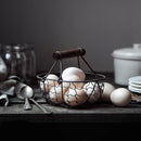 Axya Wrought Iron Bread Basket Set for Stylish Kitchen Storage & Home Décor