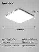 Axyaa Modern Round LED Dimmable Ceiling Light for Bedroom and Study Room