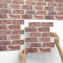 Axyaa 3D Brick Wall Stickers, Peel and Stick Backsplash for Kitchen, Bathroom Decoration