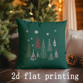Christmas Trees Pillow Covers for Sofa Bedroom Car by Axyaa