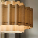 Axyaa Retro Wave Fabric Pendant Light for Designer Spaces