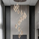 Axyaa Modern Duplex Building Staircase Chandelier for Living Room Indoor Lighting