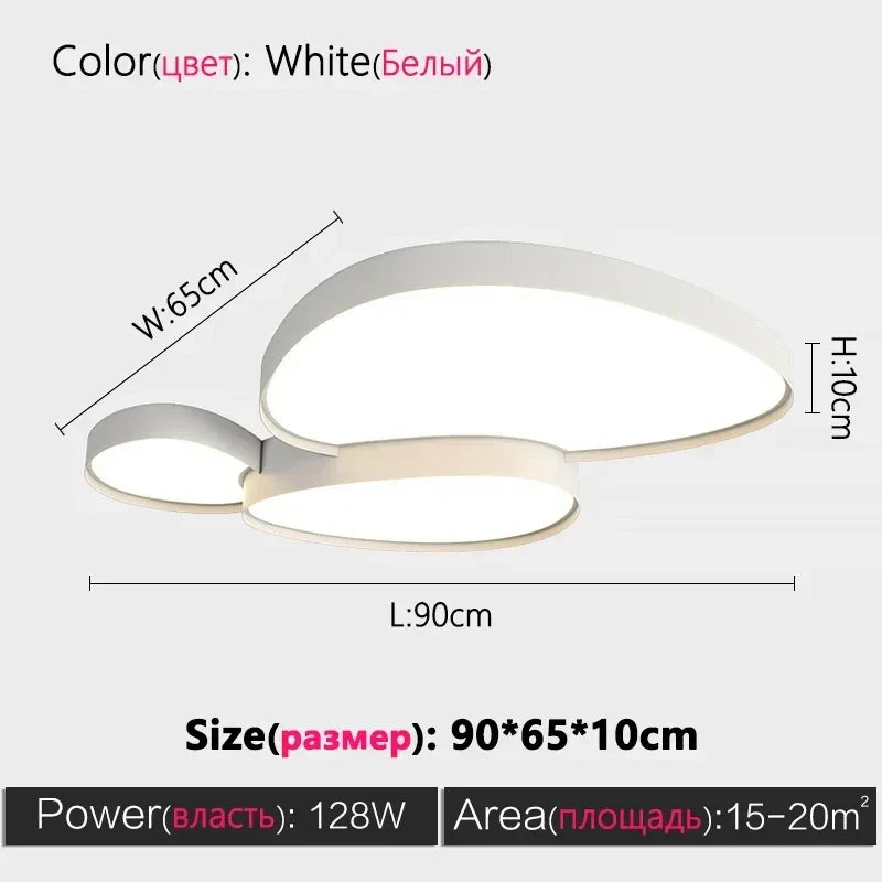 Nordic Style LED Ceiling Chandeliers by Axyaa for Modern Living Room Décor