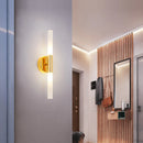 Axyaa Nordic Gold Wall Lamps: Black Metal, Indoor Up-Down Lighting for Bedroom, Bathroom Mirror and Home Decor