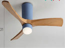 Axyaa Retro Solid Wood Ceiling Fan for Restaurants, Bedrooms & Home - Variable Frequency Electric