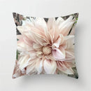 Axyaa Pink Flower Pattern Decorative Cushion Cover for Sofa Pillows - Polyester Material