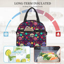Axyaa Sugar Skull Day of The Dead Insulated Lunch Bag with Adjustable Strap