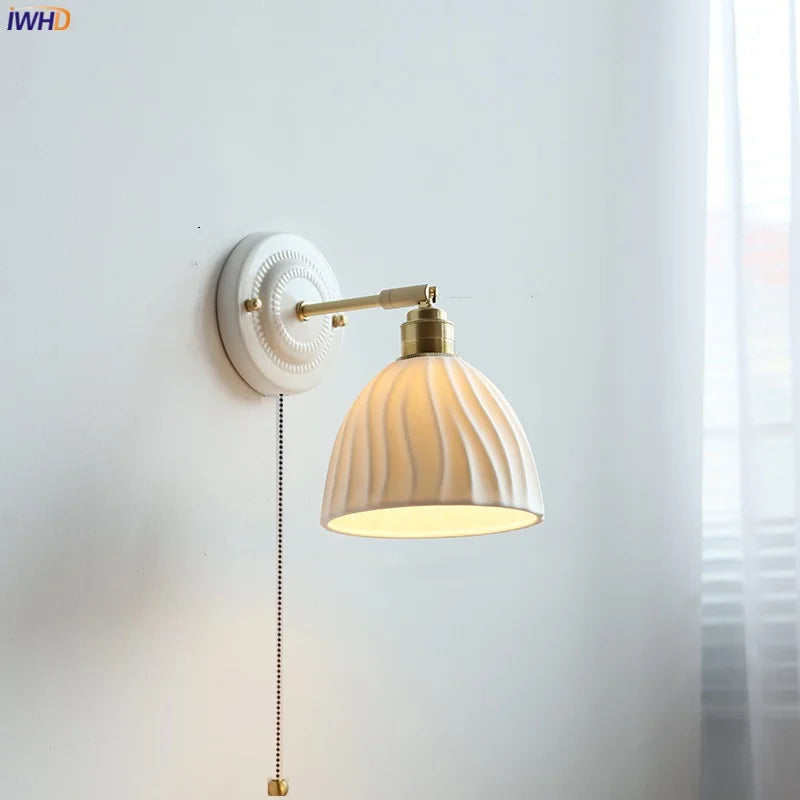 Axyaa Ceramic Wall Lamp LED Bathroom Mirror Stair Light Nordic Wandlamp