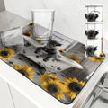Axyaa Highland Kitchen Draining Mat, Quick Dry Bathroom Pad