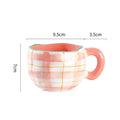 Axyaa Flower Heart Ceramic Mug, Irregular Creative Style Coffee Cup