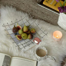 Axyaa Nordic Metal Storage Tray for Home Decor & Organization