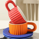 Axya Cartoon Ceramic Mug Set for Home Kitchen - Small Crowd Milk Coffee Cup