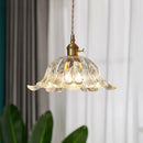 Axyaa Multi-Color Glass Pendant Light: 23 Shapes Hanging Lamp for Kitchen & Dining