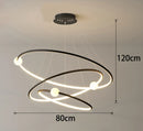 Axyaa Modern Chandelier Stair Pendant Lamp Living Room Interior Lighting