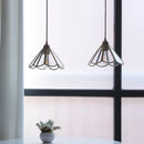 Axyaa Nordic Clear Glass Chandelier LED Pendant Lights - Luxury Kitchen Island Hanging Lamp