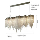 Axyaa Postmodern Tassel Chain LED Floor Lamp Gold/Silver Luxury for Living Room