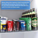 Axyaa Beverage Spring Pusher Glide Fridge Organizer Drink Dispenser Refrigerator Shelf