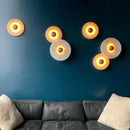 Axyaa Art Deco Marble LED Wall Lamp Gold Aluminium Stone Sconce for Hotel Foyer