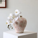 Axyaa Cracked Texture Vase Plant Pot Flower Arrangement Room Decor