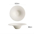 Axyaa White Ceramic Plate Set - Elegant Dinnerware for Every Meal