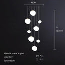 Axyaa Pebble Chandelier: Stylish Lighting for Living Room, Bedroom, Restaurant, Bar, Staircase