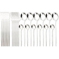 Axyaa Gold Stainless Steel Dinnerware Set for Elegant Table Setting