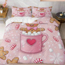 Axyaa Queen Crown Pattern Duvet Cover Set - Ultra-Soft Microfiber Bedding