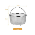 Axyaa Stainless Steel Rice Steamer with Oil Filter and Handle