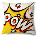 Axyaa Soft Plush POP Comic Portrait Cushion Cover - Home Decor Pillowcase