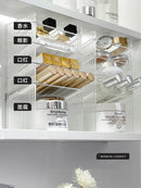 Axyaa Acrylic Mirror Cabinet Storage Box with Lipstick Holder & Makeup Organizer Shelf