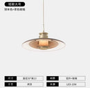 Axyaa Amber Glass Disc Wall Lamp LED Sconce - Modern Minimalist Indoor Lighting Fixtures