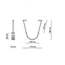 Axyaa Designer Belt Chandelier for Modern Spaces